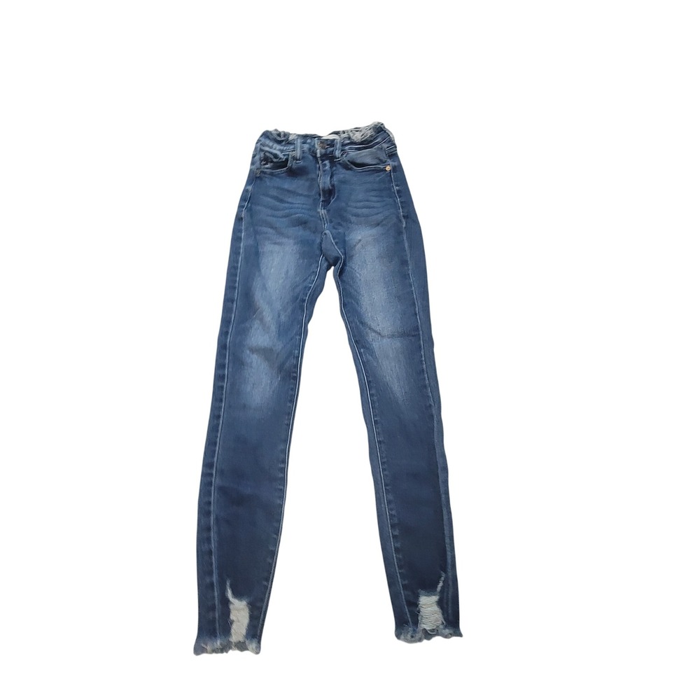 KanCan for Maurices Blue Distressed Skinny Jeans Size 23 123138